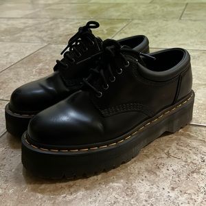 Dr. Martens Leather Platform Casual Shoes